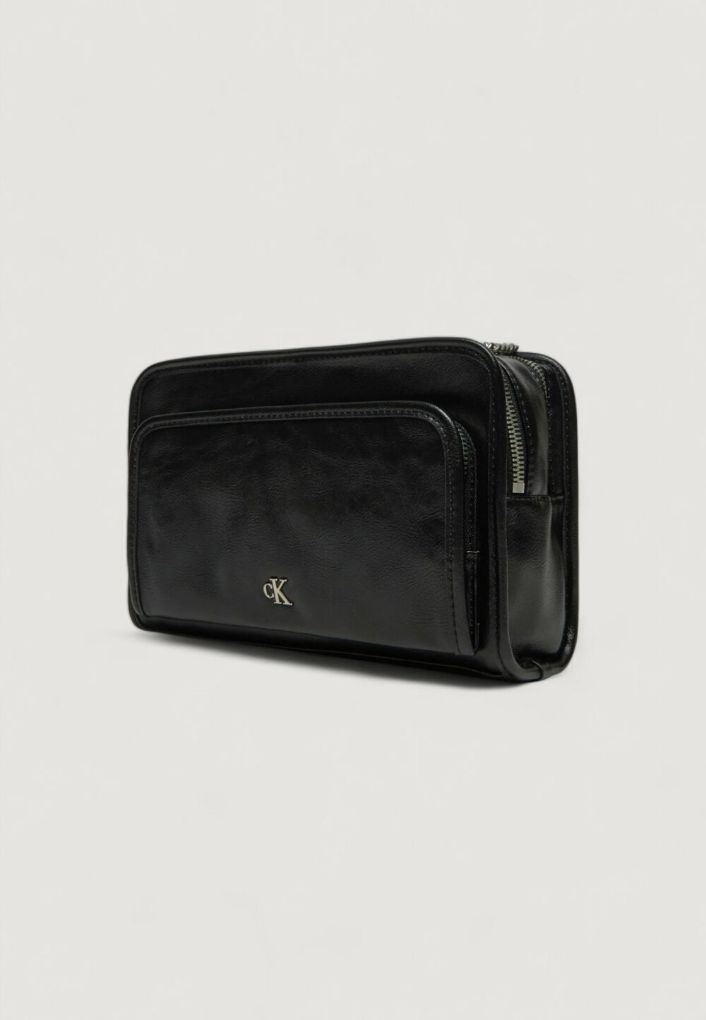 Borsa Calvin Klein UTILITY DBL ZIP CAMERA Nero - Foto 5