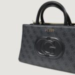 Borsa Guess ECO MIETTA SML SOCIETY SATCHEL Antracite - Foto 4