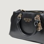 Borsa Guess EVELUNE GIRLFRIEND SATCHEL Nero - Foto 5