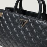 Borsa Guess GIULLY GFRIEND SHLDR SATCHEL Nero - Foto 4