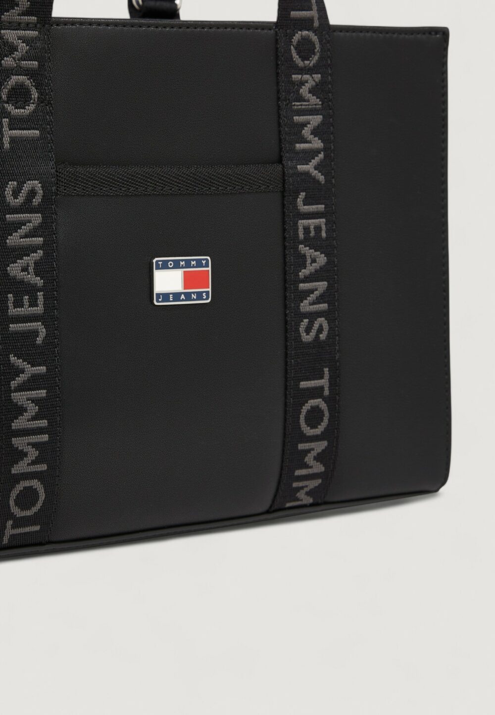 Borsa Tommy Hilfiger Jeans TJW DAILY ELEVATED MINI TOTE Nero - Foto 3