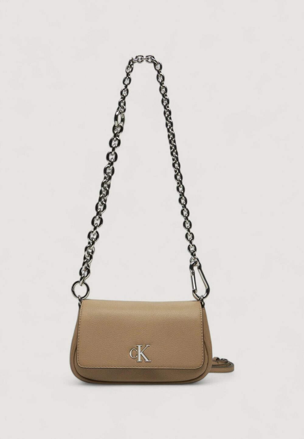 Borsa Calvin Klein MINIMAL MONOGRAM SHOULDER Beige - Foto 1