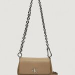 Borsa Calvin Klein MINIMAL MONOGRAM SHOULDER Beige - Foto 1