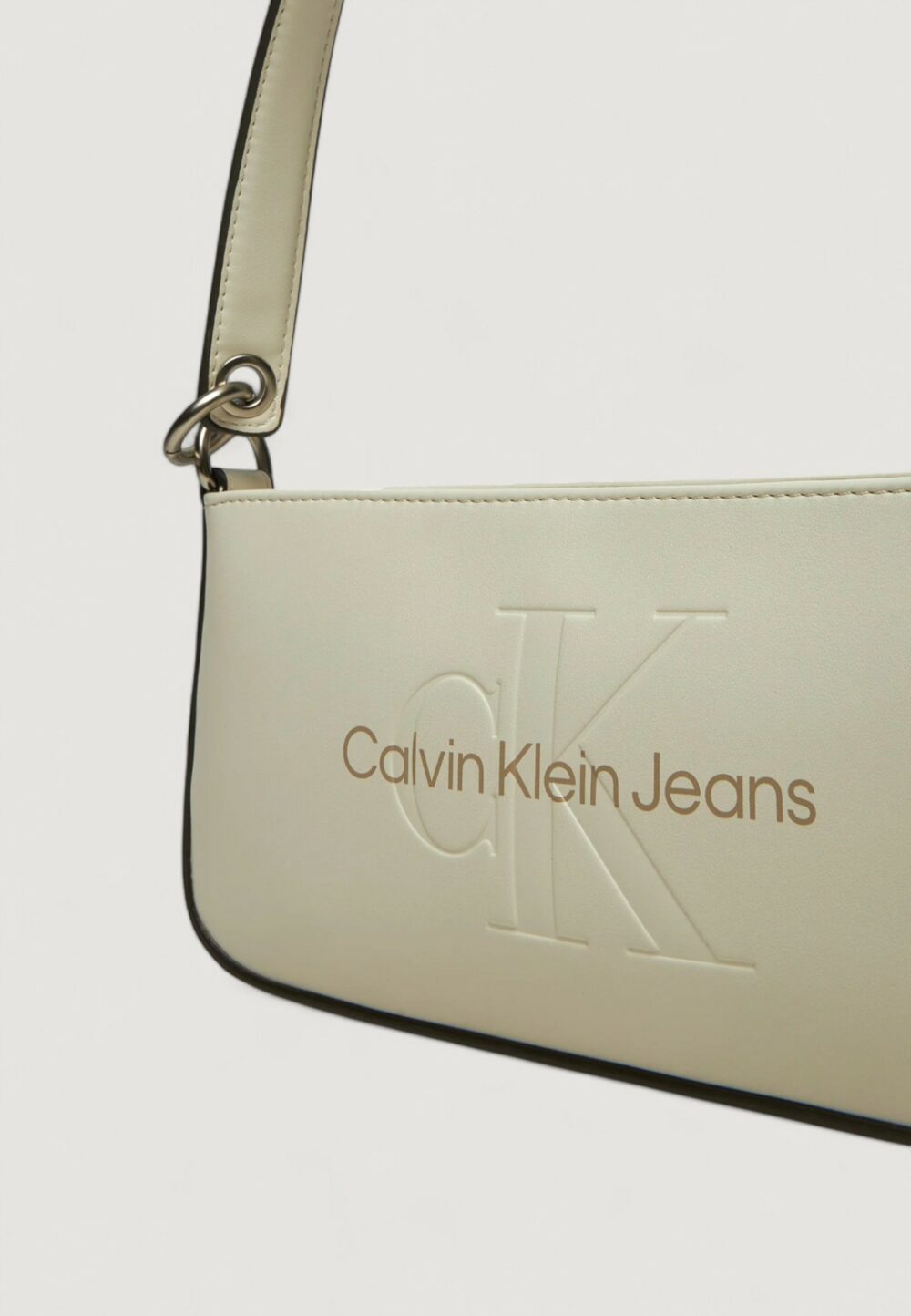 Borsa Calvin Klein Jeans SCULPTED SHOULDER POUCH25 MONO Bianco - Foto 3