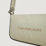 Borsa Calvin Klein Jeans SCULPTED SHOULDER POUCH25 MONO Bianco - Foto 3