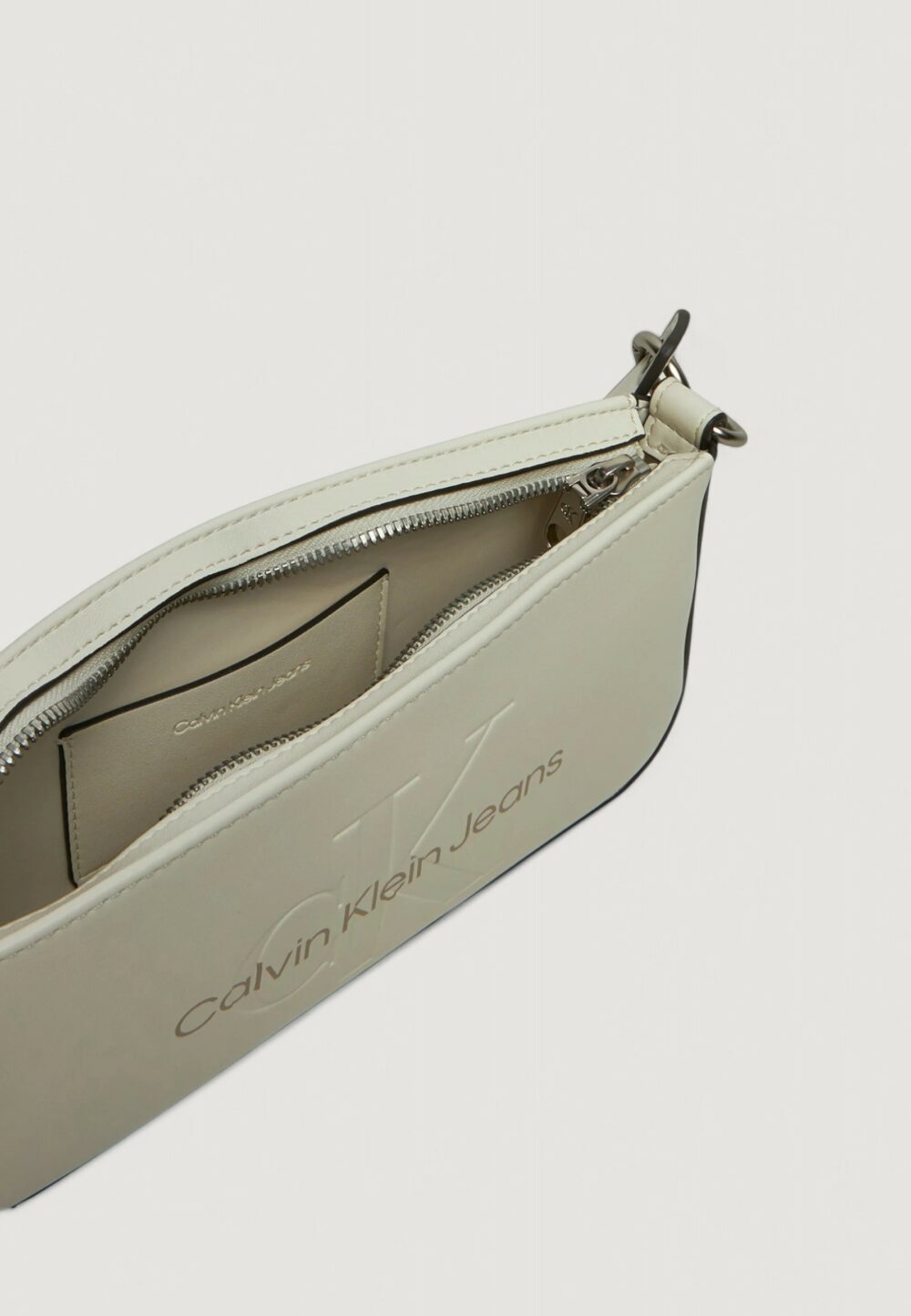 Borsa Calvin Klein Jeans SCULPTED SHOULDER POUCH25 MONO Bianco - Foto 5