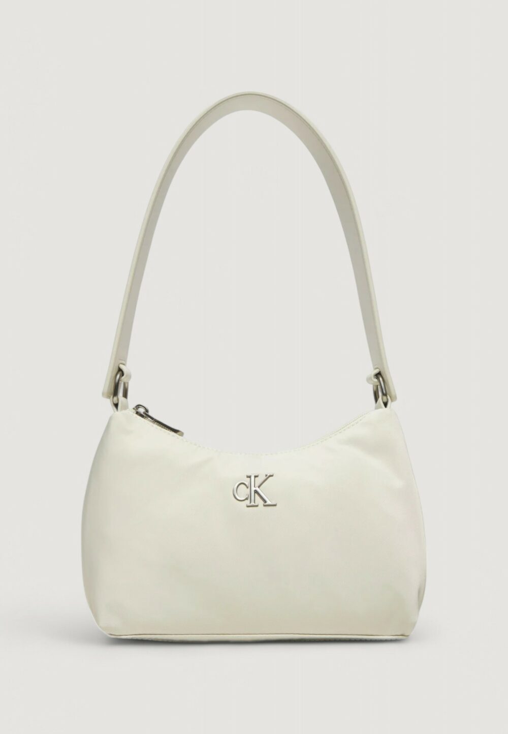 Borsa Calvin Klein Jeans SLEEK NYLON SHOULDERBAG Bianco - Foto 1