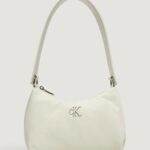 Borsa Calvin Klein Jeans SLEEK NYLON SHOULDERBAG Bianco - Foto 1