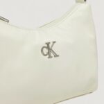 Borsa Calvin Klein Jeans SLEEK NYLON SHOULDERBAG Bianco - Foto 2