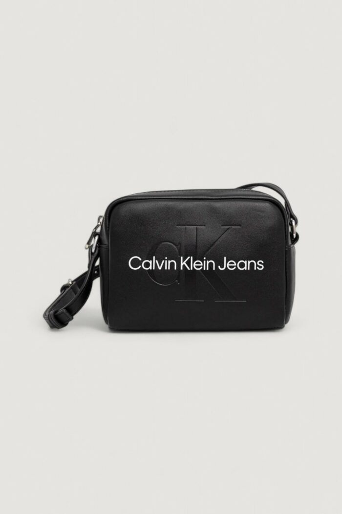 Borsa Calvin Klein SCULPTED CAMERA 18 MONO Black-White