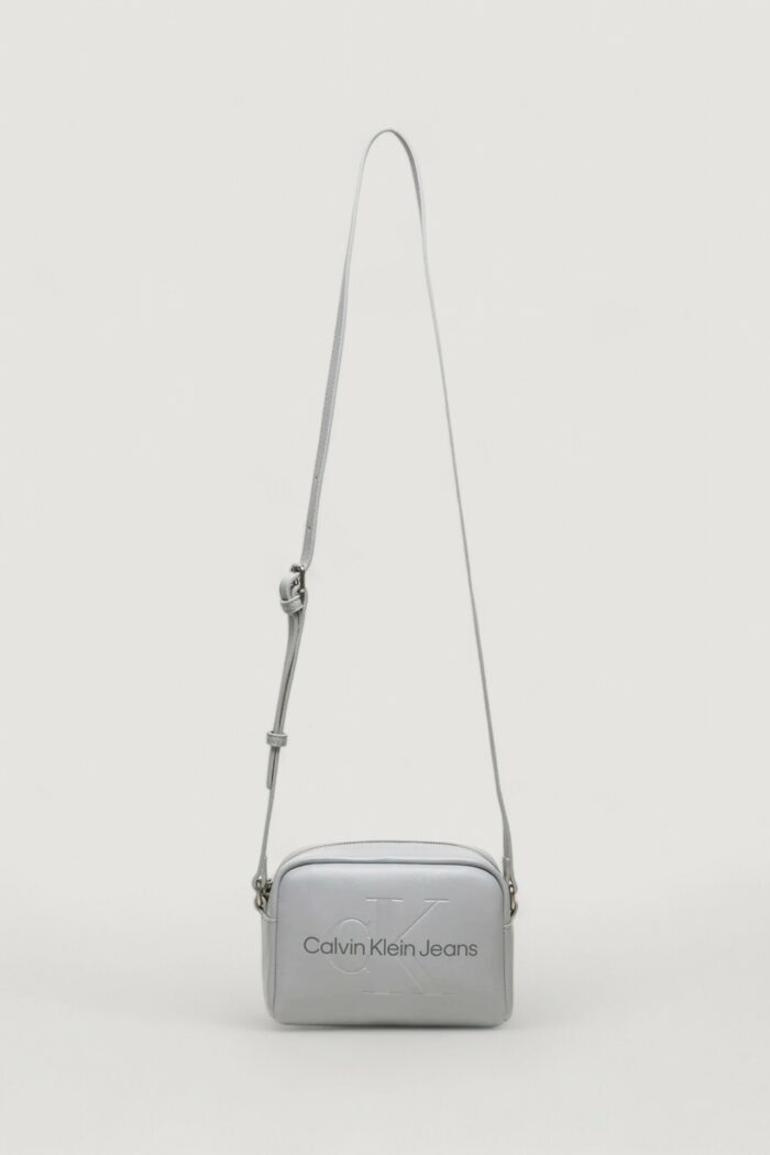 Borsa Calvin Klein SCULPTED CAMERA MONO Grigio Chiaro