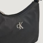 Borsa Calvin Klein Jeans SLEEK NYLON SHOULDERBAG Nero - Foto 2