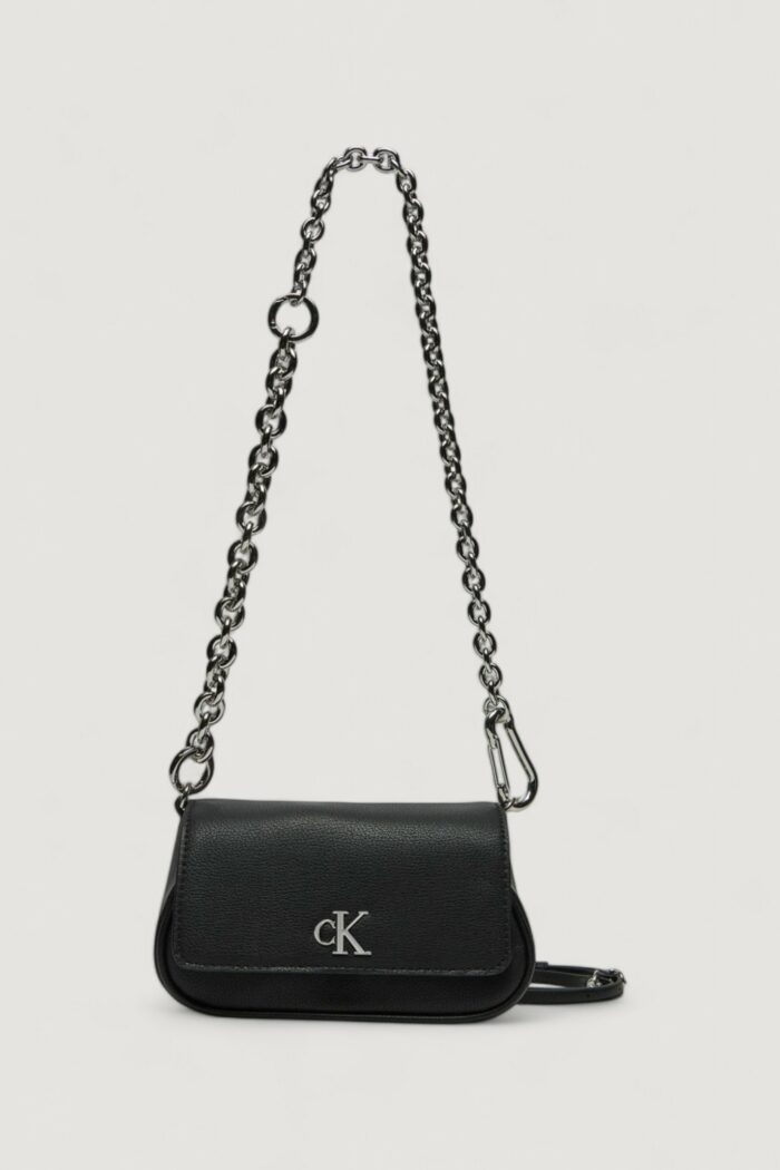 Borsa Calvin Klein MINIMAL MONOGRAM SHOULDER Nero