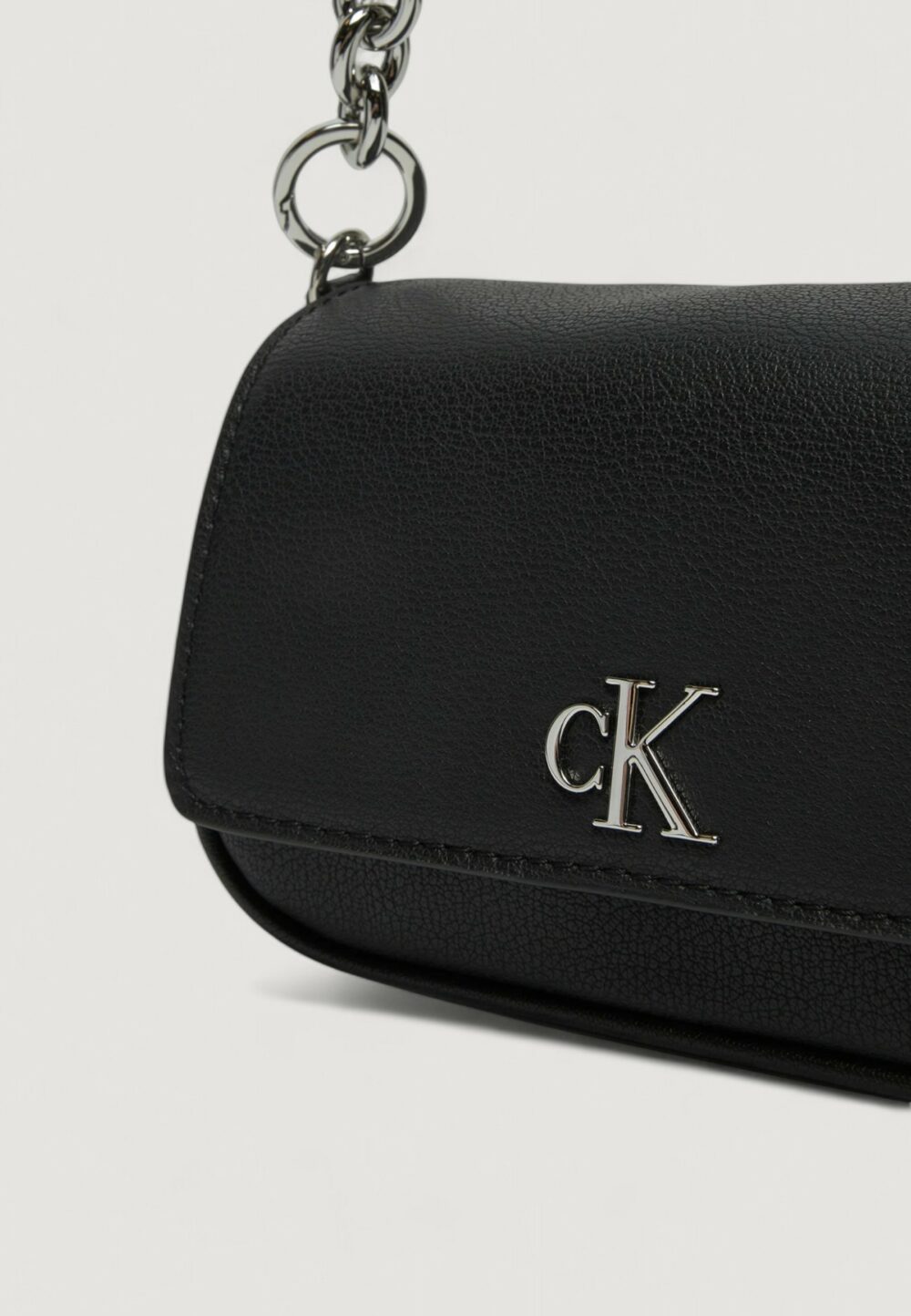 Borsa Calvin Klein MINIMAL MONOGRAM SHOULDER Nero - Foto 3