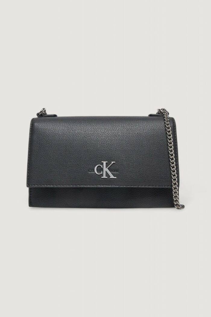 Borsa Calvin Klein MINIMAL MONOGRAM EW FLAP21 Nero