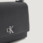 Borsa Calvin Klein MINIMAL MONOGRAM EW FLAP21 Nero - Foto 2