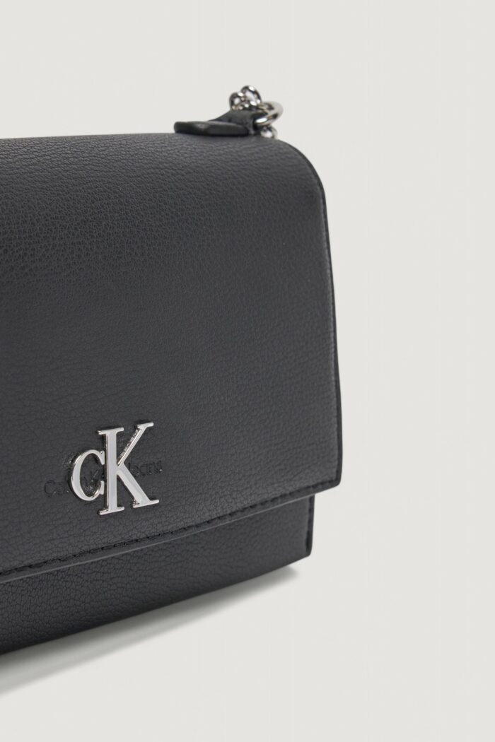 Borsa Calvin Klein MINIMAL MONOGRAM EW FLAP21 Nero