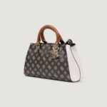 Borsa Guess EVELUNE GIRLFRIEND SATCHEL Rosa Cipria - Foto 3