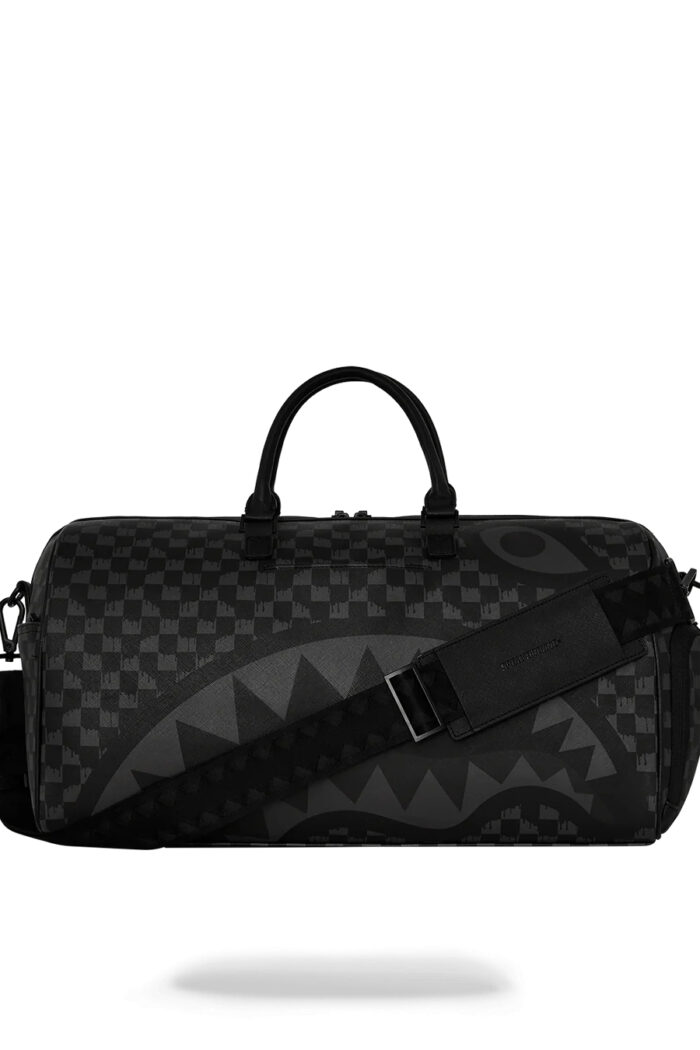 Borsone Sprayground HANGOVER DRIP CHECK DUFFLE Nero