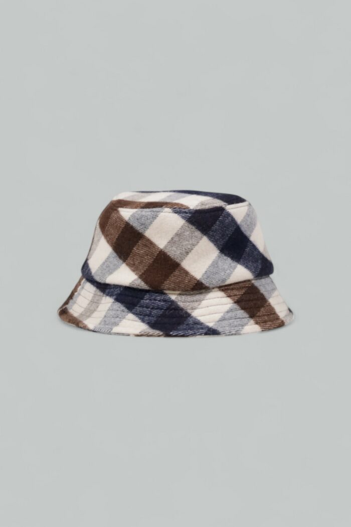 Cappello alla pescatora Aquascutum CLUB CHECK BUCKET HAT Beige – Bianco