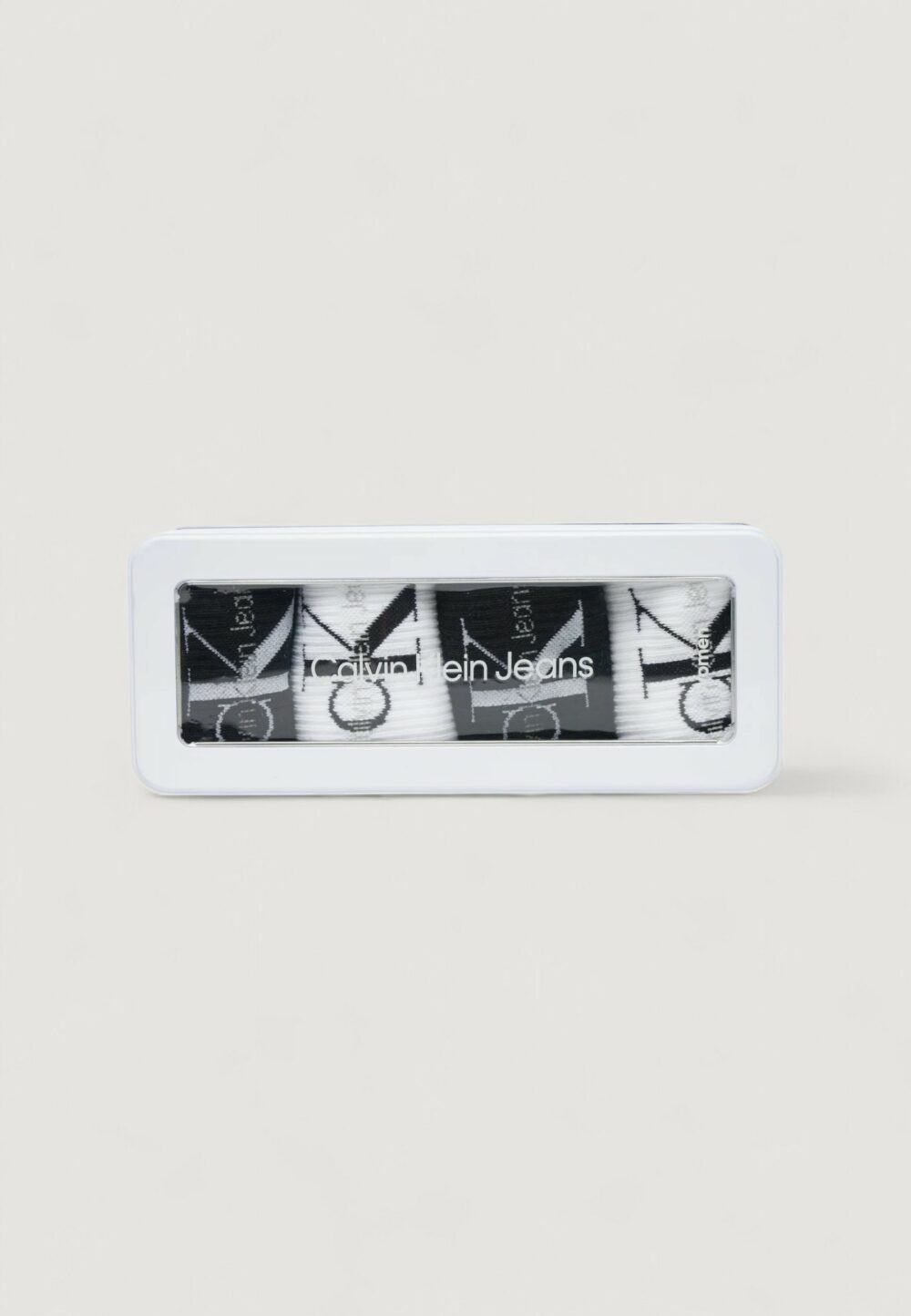 Calzini Calvin Klein SOCK 4P GIFTBOX LOGO Black-White - Foto 1