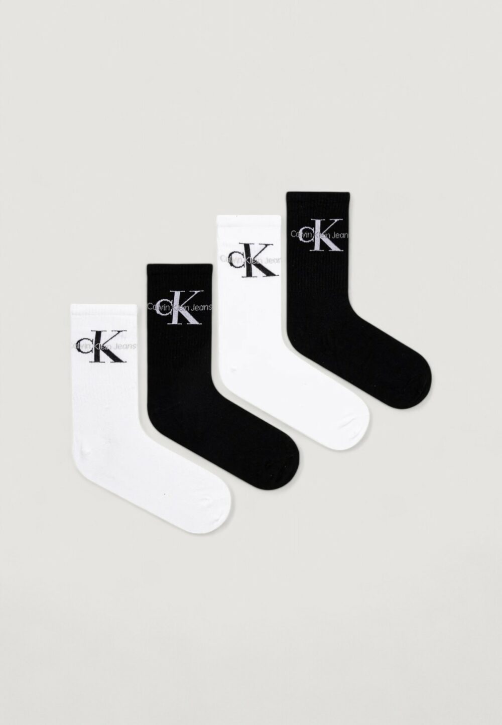 Calzini Calvin Klein SOCK 4P GIFTBOX LOGO Black-White - Foto 2