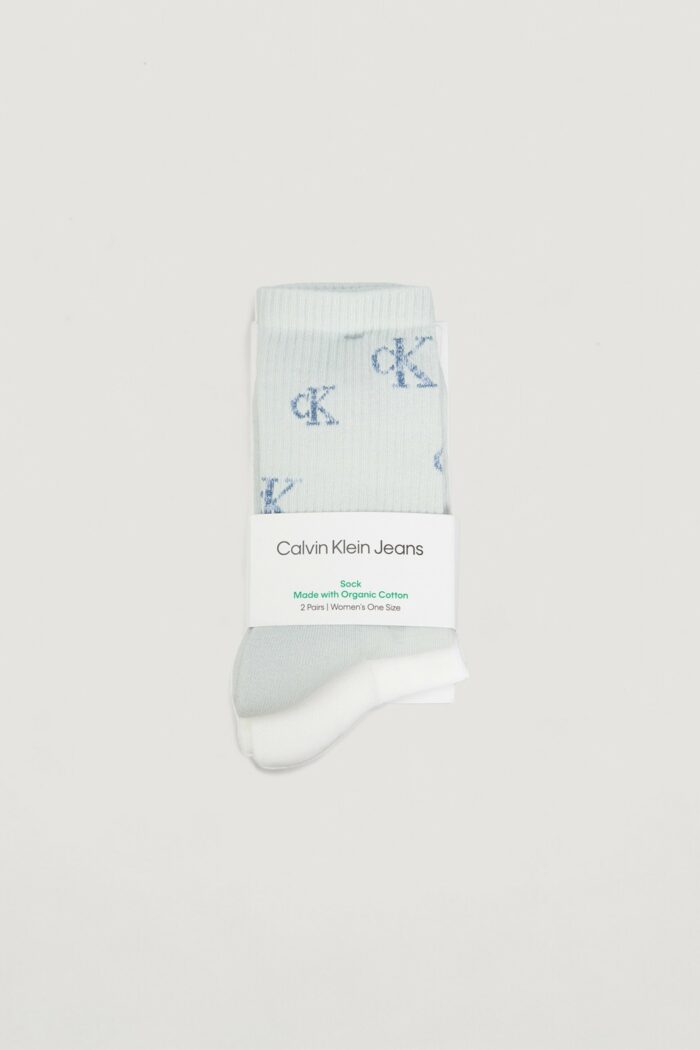 Calzini Calvin Klein SOCK 2P RUNFREE LOGO Celeste