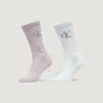 Calzini Calvin Klein SOCK 2P RUNFREE LOGO Lilla - Foto 1