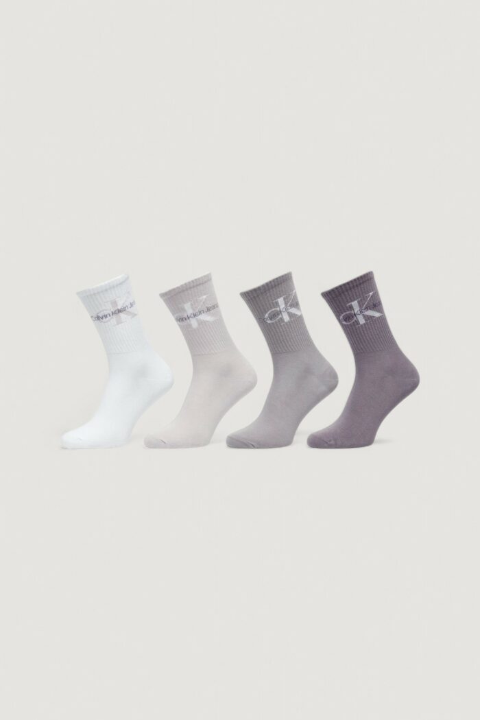 Calzini Calvin Klein SOCK 4P GIFTBOX LOGO Lilla