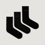 Calzini Calvin Klein SOCK 3P LUREX LOGO GI Nero - Foto 3