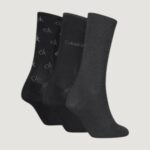 Calzini Calvin Klein SOCK 3P LUREX LOGO GI Nero - Foto 5