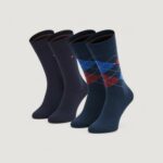 Calzini Lunghi Tommy Hilfiger SOCK CHECK Blu - Foto 1