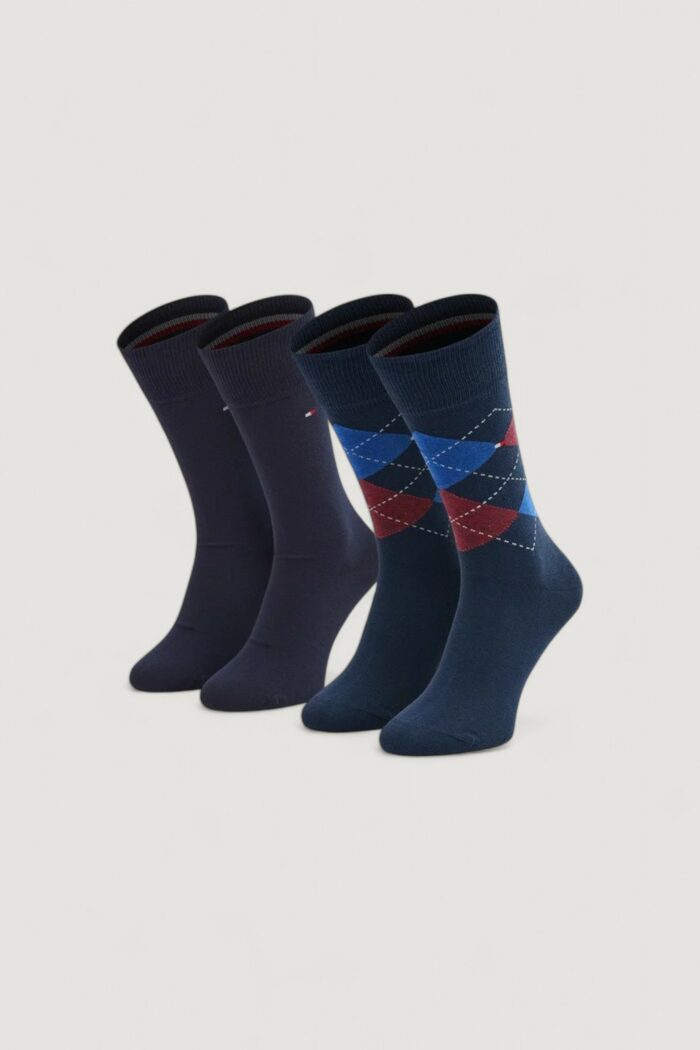 Calzini Lunghi Tommy Hilfiger SOCK CHECK Blu