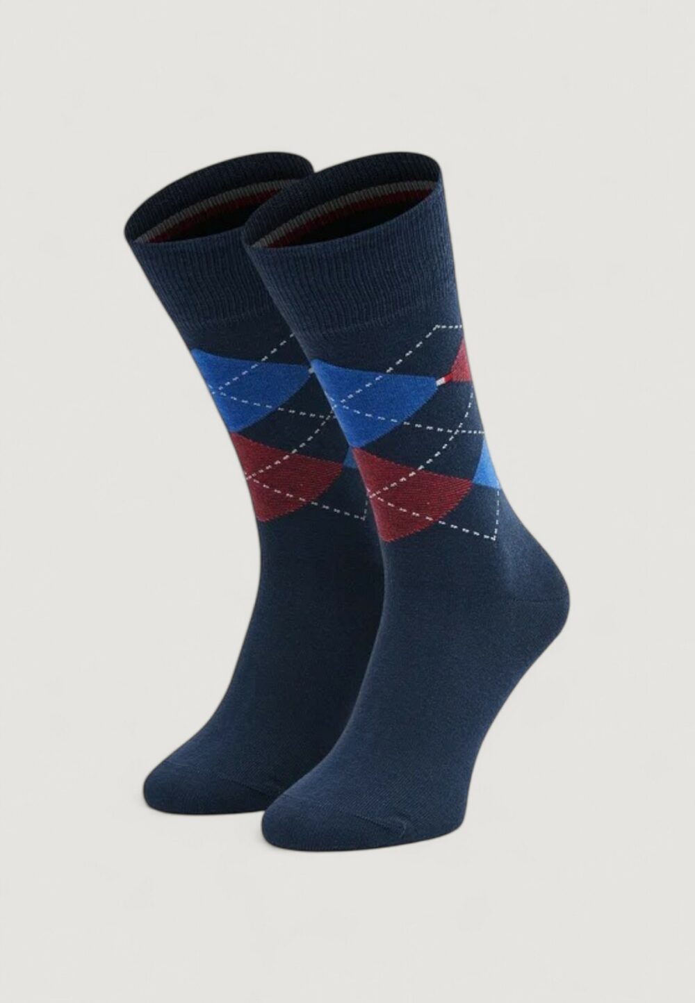 Calzini Lunghi Tommy Hilfiger SOCK CHECK Blu - Foto 4