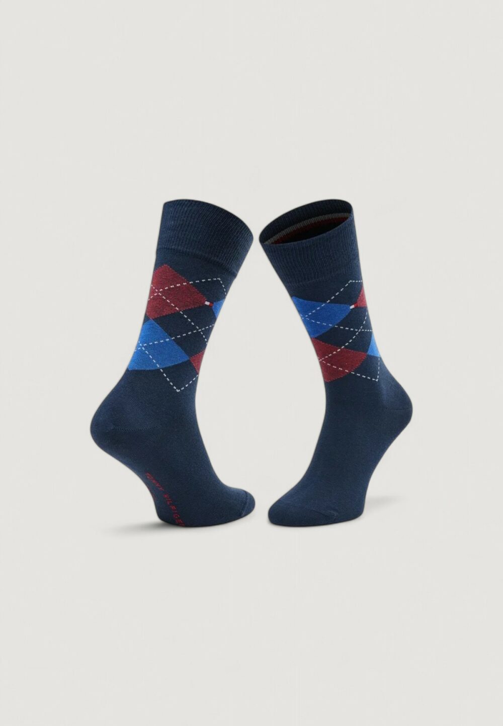 Calzini Lunghi Tommy Hilfiger SOCK CHECK Blu - Foto 2