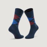 Calzini Lunghi Tommy Hilfiger SOCK CHECK Blu - Foto 2