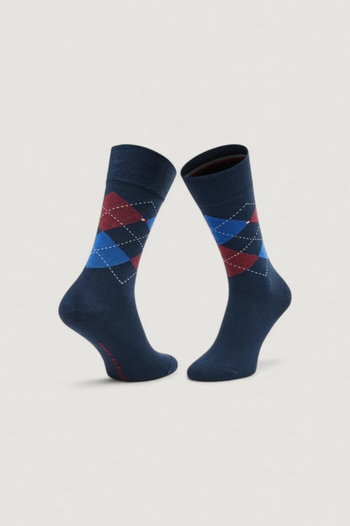 Calzini Lunghi Tommy Hilfiger SOCK CHECK Blu