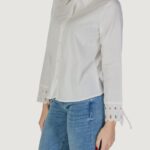 Camicia manica lunga Jacqueline de Yong JDYMIMI L/S CUTOUT SHIRT WVN Bianco - Foto 2