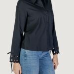 Camicia manica lunga Jacqueline de Yong JDYMIMI L/S CUTOUT SHIRT WVN Nero - Foto 3