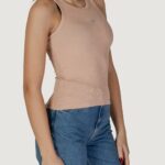 Canotta Calvin Klein Jeans WOVEN LABEL RIB TANK Rosa Antico - Foto 3