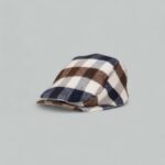 Cappello con visiera Aquascutum CLUB CHECK FLAT CAP Beige - Foto 2