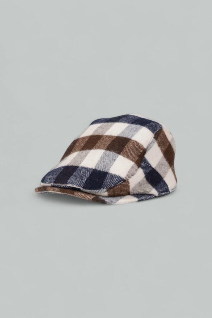 Cappello con visiera Aquascutum CLUB CHECK FLAT CAP Beige