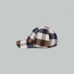 Cappello con visiera Aquascutum CLUB CHECK BASEBALL CAP Beige - Rosso - Foto 3