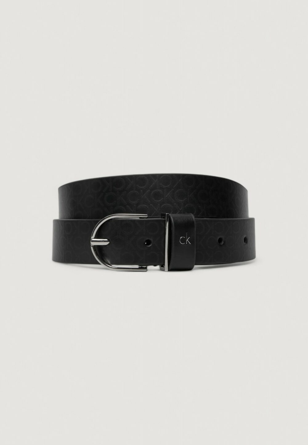 Cinta Calvin Klein CK METAL LOOP RND BCKLE 3.0_MONO Nero - Foto 1