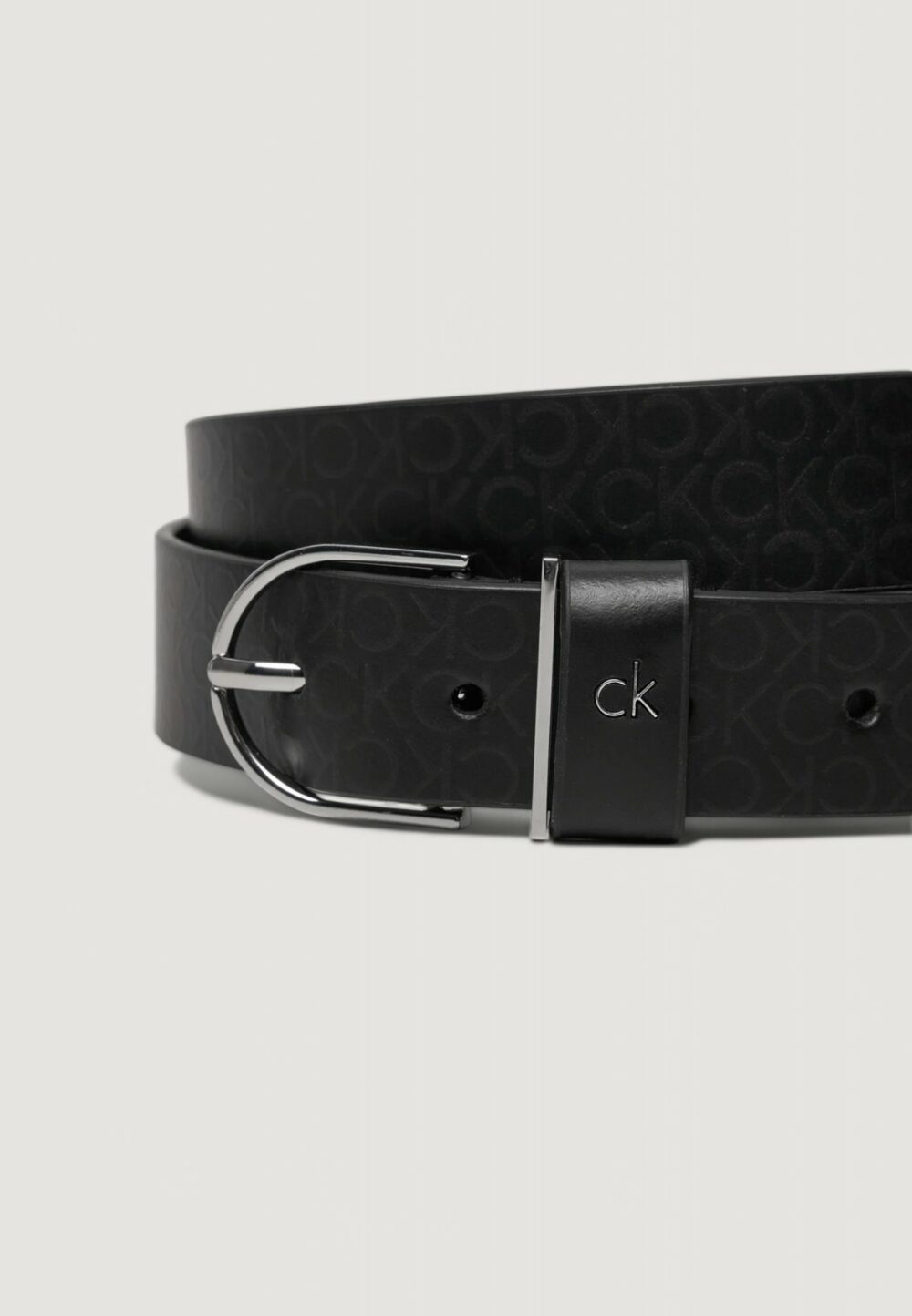 Cinta Calvin Klein CK METAL LOOP RND BCKLE 3.0_MONO Nero - Foto 3