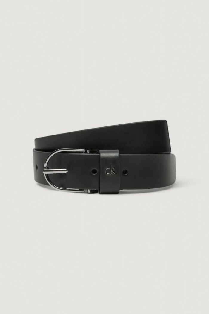 Cinta Calvin Klein CK METAL LOOP RND BUCKLE 3.0 Nero