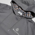 Felpa con cappuccio Aquascutum ACTIVE SMALL LOGO RAGLAN HOODIE Antracite - Foto 3