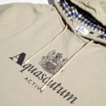 Felpa con cappuccio Aquascutum ACTIVE BIG LOGO HOODIE Beige - Foto 3