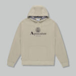 Felpa con cappuccio Aquascutum ACTIVE BIG LOGO HOODIE Beige - Foto 1