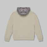 Felpa con cappuccio Aquascutum ACTIVE CLUB CHECK FZ MERINO HOODIE Beige - Foto 2